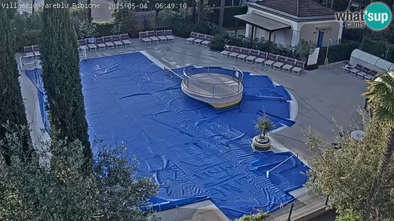Villaggio Mare Blu bazen Spletna kamera V živo Bibione Pineda – Italija