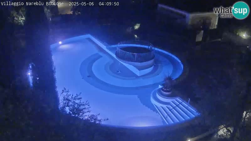 Villaggio Mare Blu bazen UŽIVO web kamera Bibione Pineda – Italija