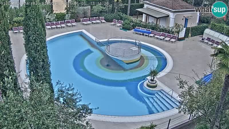 Villaggio Mare Blu Pool LIVE-Webcam Bibione Pineda – Italien