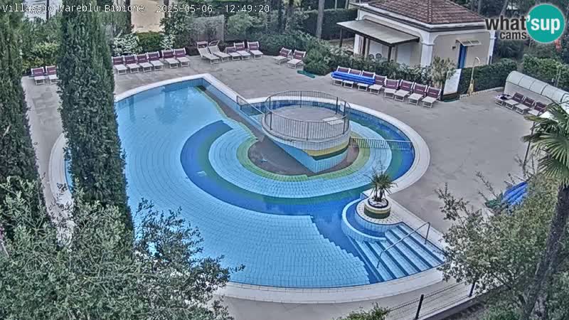 Piscina Villaggio Mare Blu EN VIVO webcam Bibione Pineda – Italia