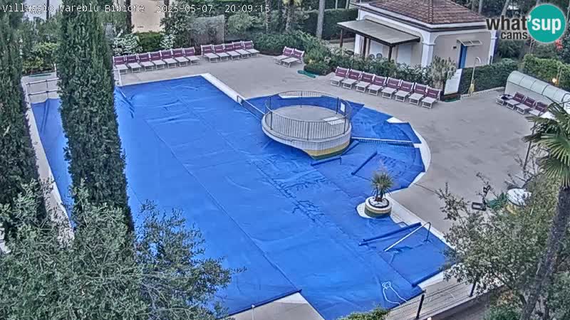 Piscina Villaggio Mare Blu webcam LIVE Bibione Pineda – Italia
