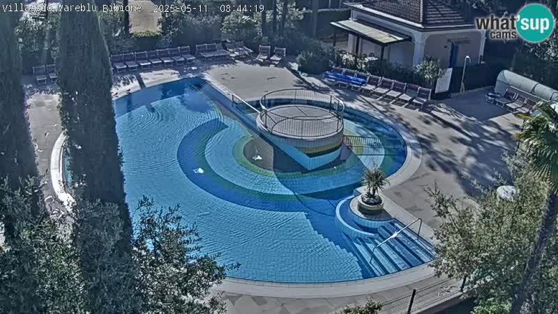 Villaggio Mare Blu bazen Spletna kamera V živo Bibione Pineda – Italija