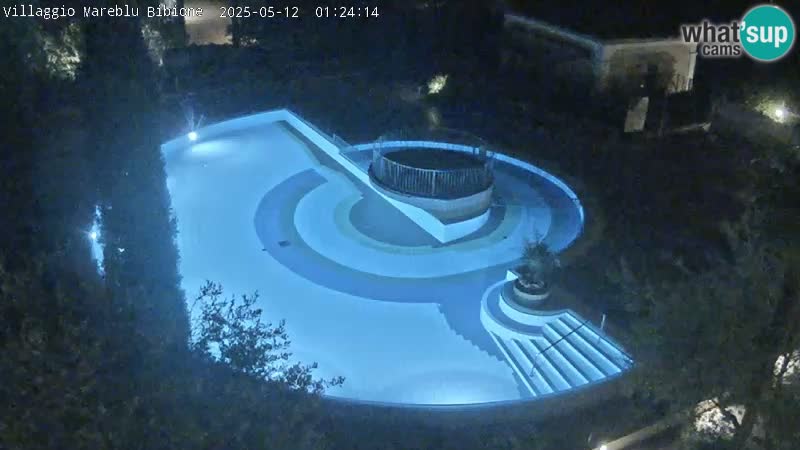 Villaggio Mare Blu bazen Spletna kamera V živo Bibione Pineda – Italija