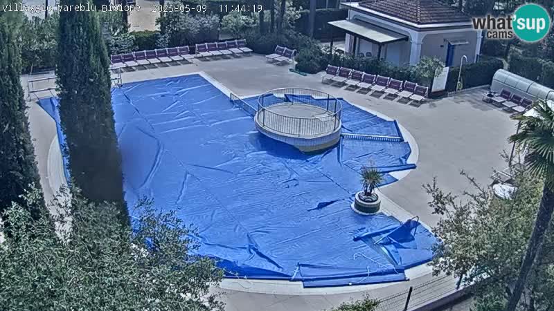 Piscina Villaggio Mare Blu webcam LIVE Bibione Pineda – Italia