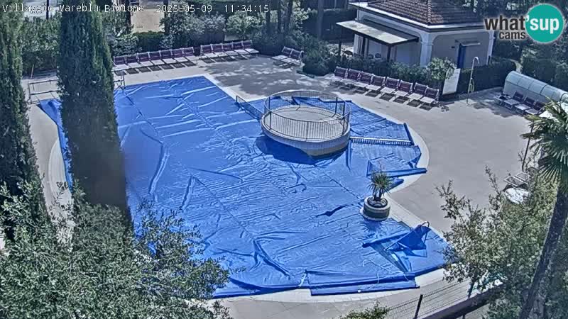 Villaggio Mare Blu pool LIVE webcam Bibione Pineda – Italy
