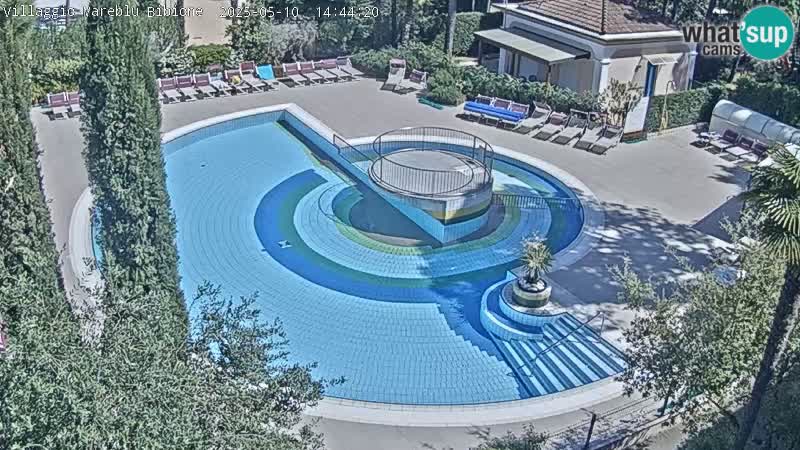 Villaggio Mare Blu pool LIVE webcam Bibione Pineda – Italy
