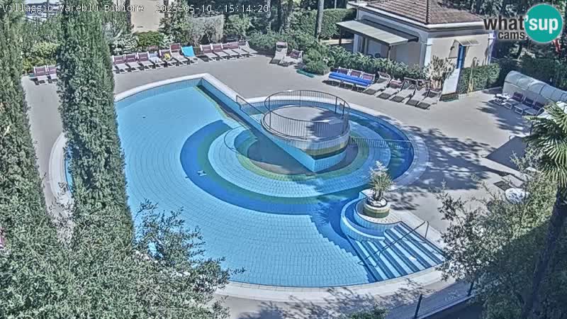 Piscina Villaggio Mare Blu webcam LIVE Bibione Pineda – Italia