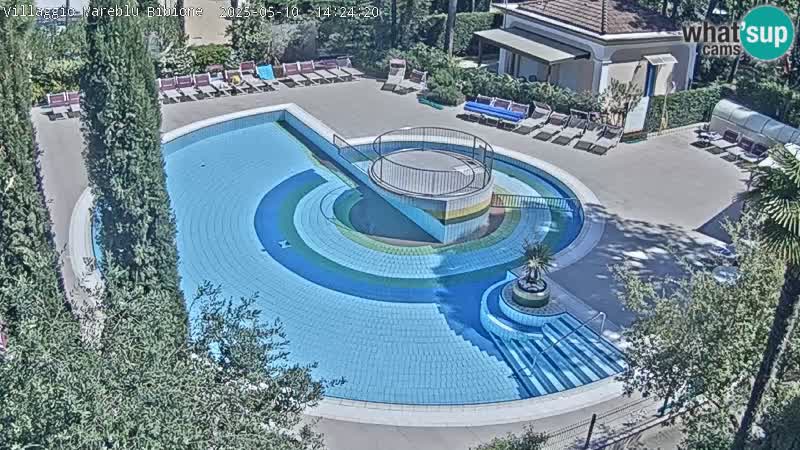 Piscina Villaggio Mare Blu EN VIVO webcam Bibione Pineda – Italia
