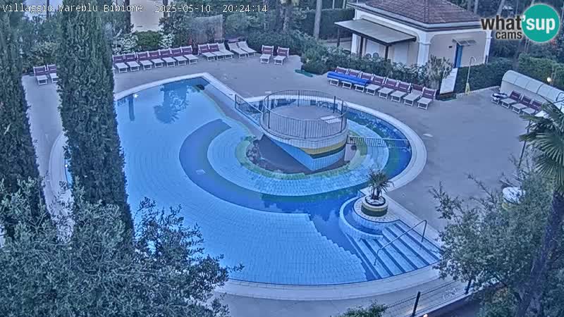 Piscina Villaggio Mare Blu EN VIVO webcam Bibione Pineda – Italia