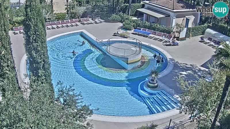 Villaggio Mare Blu pool LIVE webcam Bibione Pineda – Italy