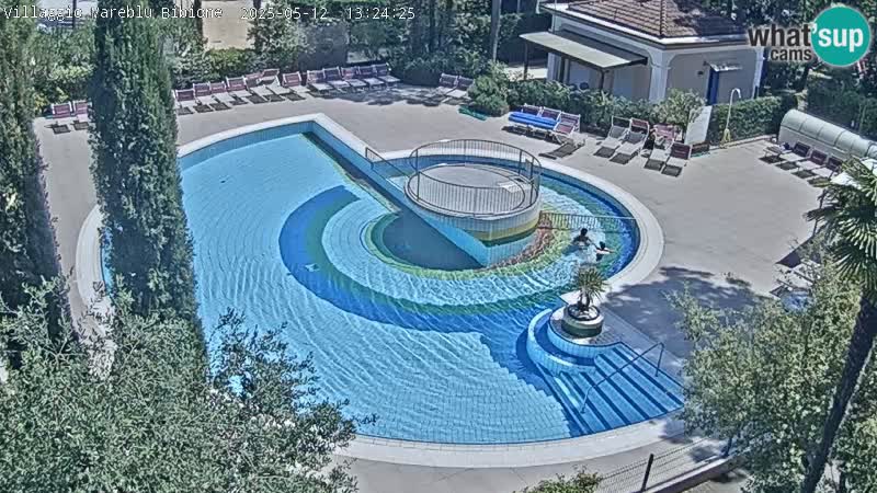 Villaggio Mare Blu piscine LIVE webcam Bibione Pineda – Italie