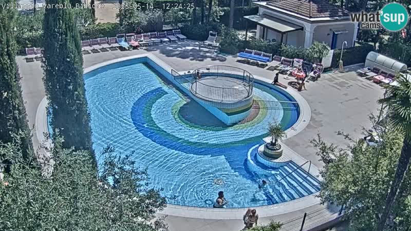Piscina Villaggio Mare Blu webcam LIVE Bibione Pineda – Italia