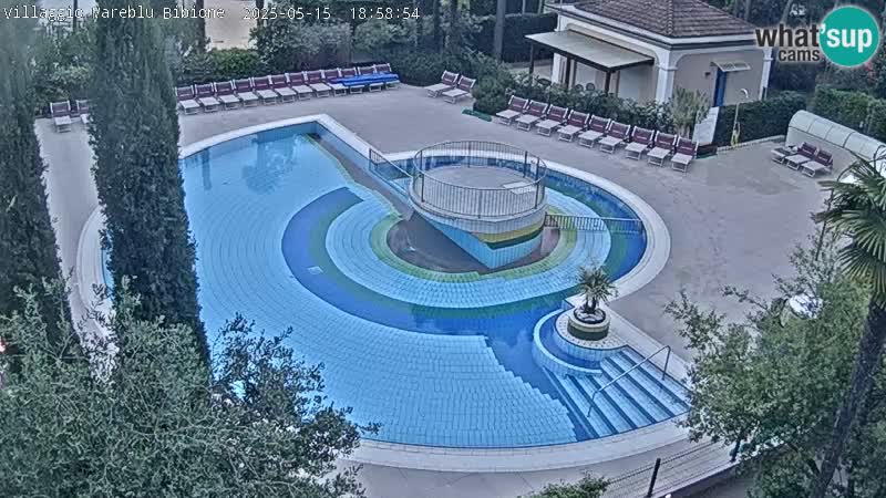 Piscina Villaggio Mare Blu webcam LIVE Bibione Pineda – Italia