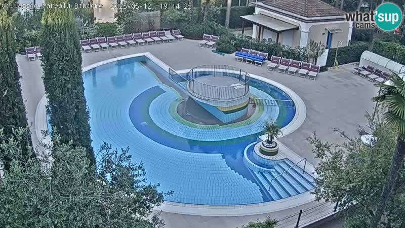 Villaggio Mare Blu piscine LIVE webcam Bibione Pineda – Italie