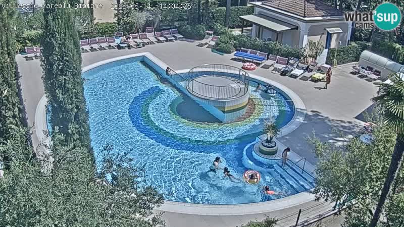 Piscina Villaggio Mare Blu webcam LIVE Bibione Pineda – Italia