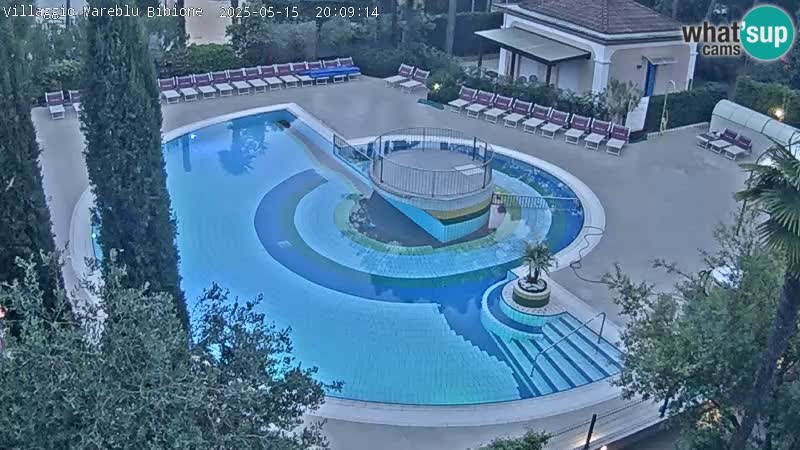 Villaggio Mare Blu piscine LIVE webcam Bibione Pineda – Italie