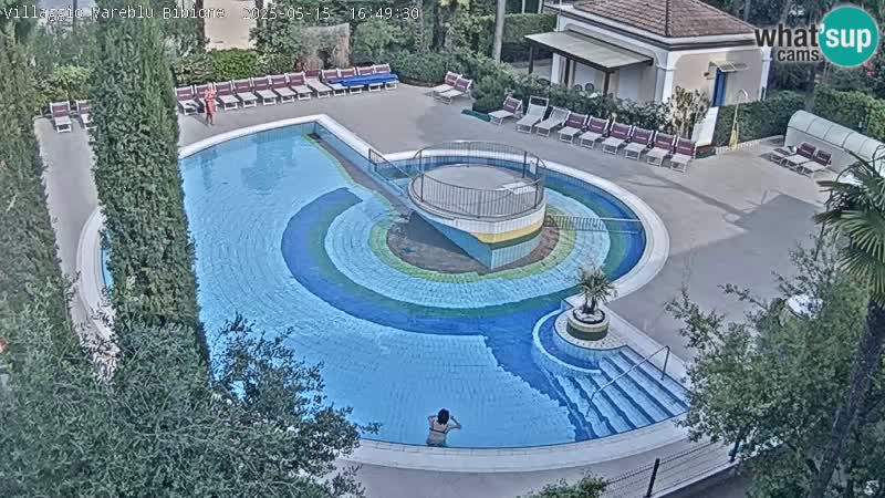Villaggio Mare Blu pool LIVE webcam Bibione Pineda – Italy