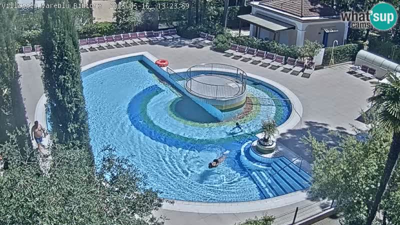 Villaggio Mare Blu piscine LIVE webcam Bibione Pineda – Italie