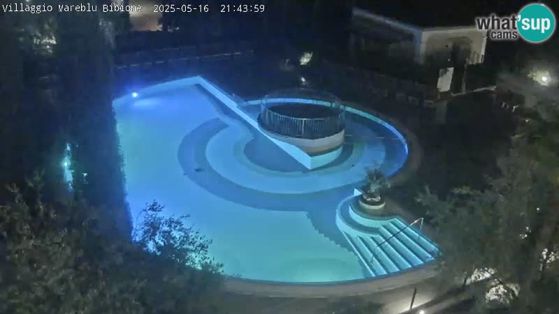 Villaggio Mare Blu bazen UŽIVO web kamera Bibione Pineda – Italija