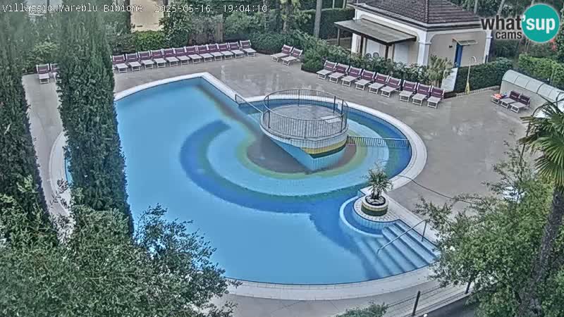 Villaggio Mare Blu bazen Spletna kamera V živo Bibione Pineda – Italija