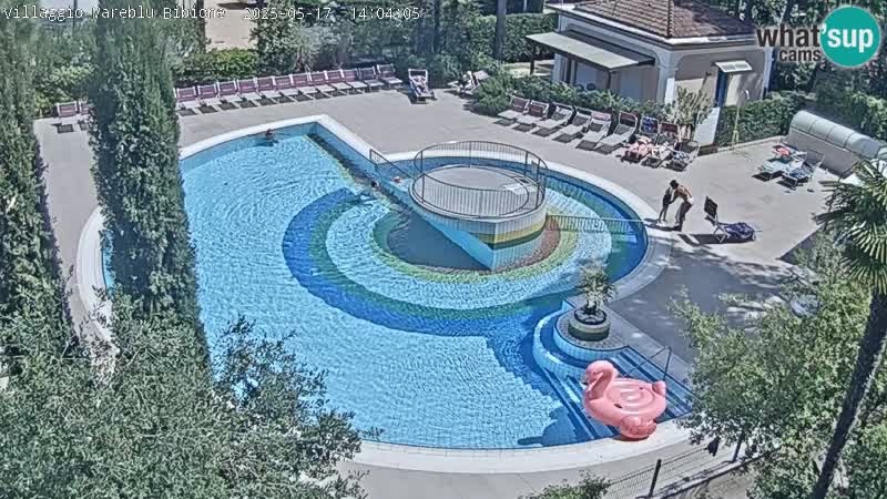 Villaggio Mare Blu piscine LIVE webcam Bibione Pineda – Italie