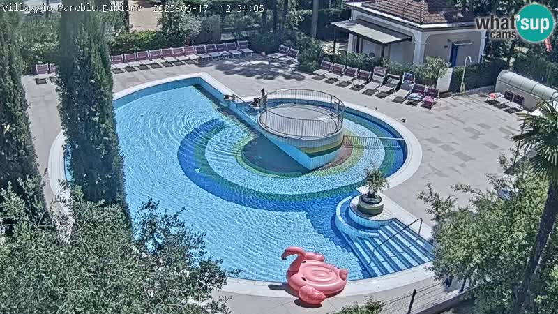 Piscina Villaggio Mare Blu EN VIVO webcam Bibione Pineda – Italia