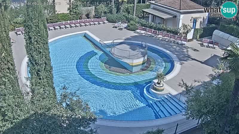 Villaggio Mare Blu pool LIVE webcam Bibione Pineda – Italy