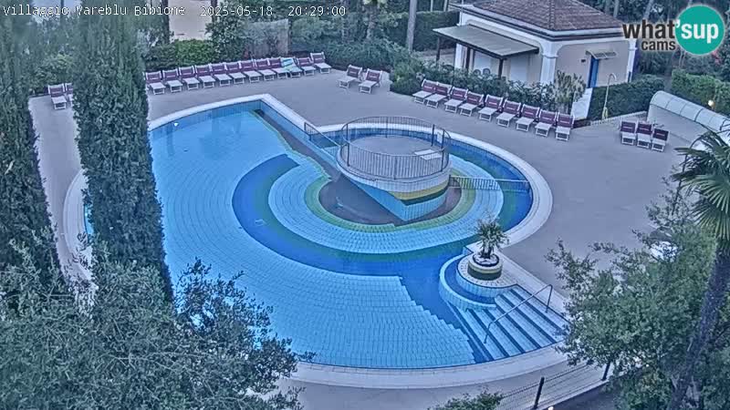 Piscina Villaggio Mare Blu EN VIVO webcam Bibione Pineda – Italia