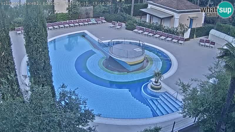Piscina Villaggio Mare Blu webcam LIVE Bibione Pineda – Italia