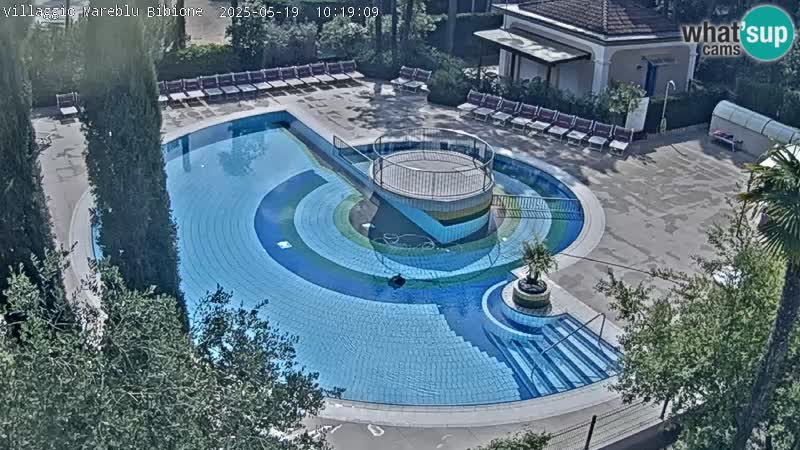 Villaggio Mare Blu bazen Spletna kamera V živo Bibione Pineda – Italija