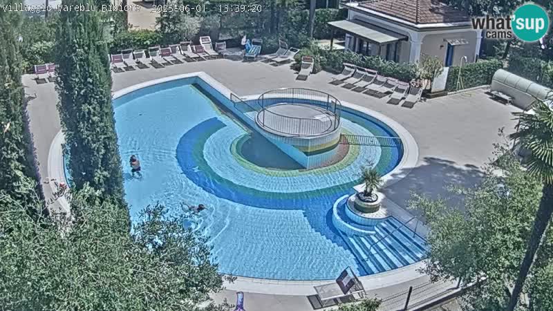 Villaggio Mare Blu pool LIVE webcam Bibione Pineda – Italy