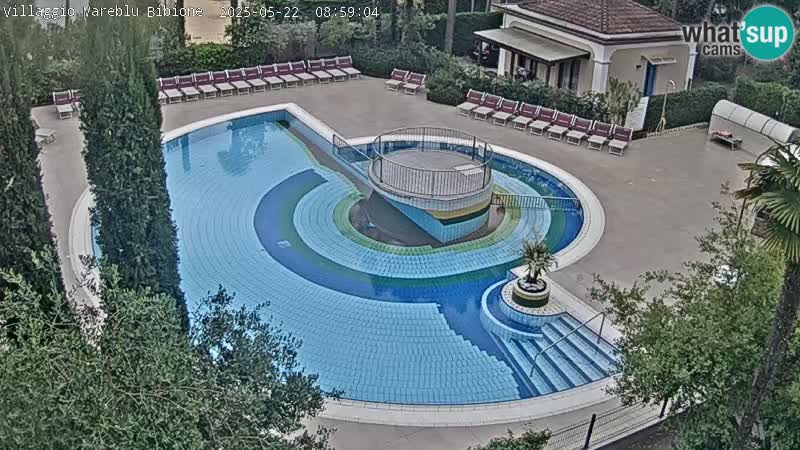 Villaggio Mare Blu pool LIVE webcam Bibione Pineda – Italy