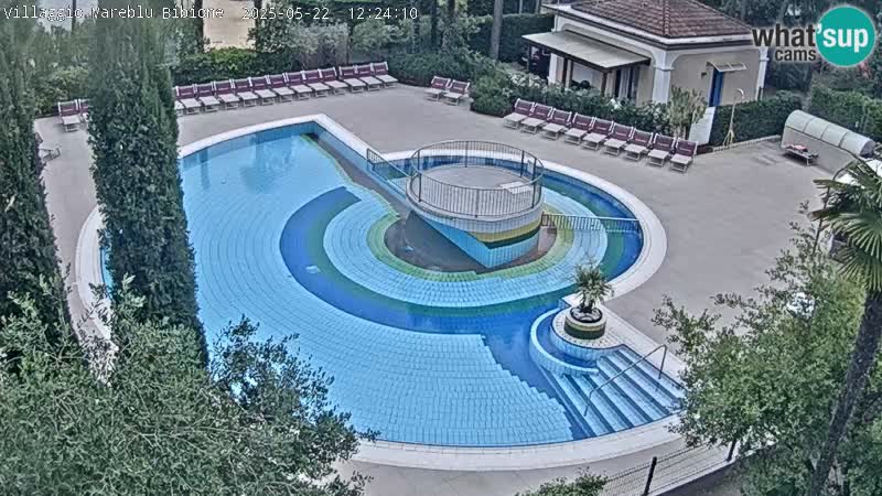Piscina Villaggio Mare Blu webcam LIVE Bibione Pineda – Italia
