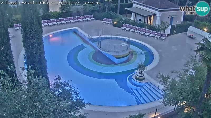Villaggio Mare Blu pool LIVE webcam Bibione Pineda – Italy