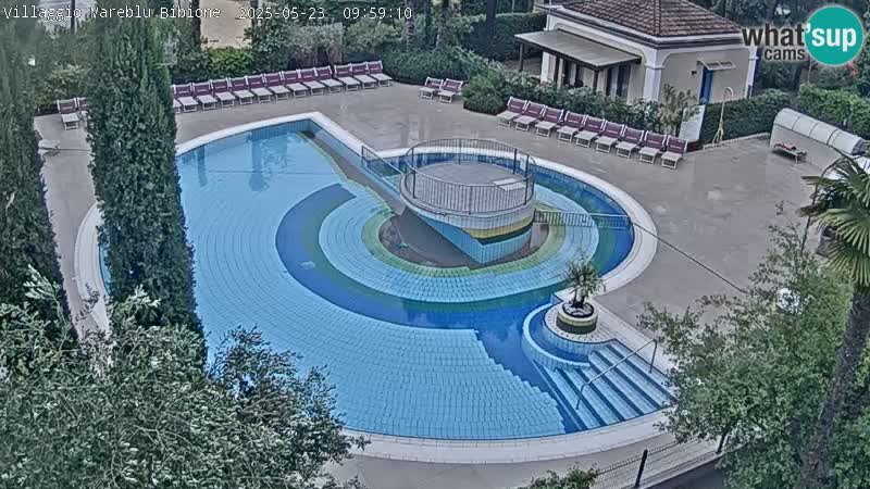 Piscina Villaggio Mare Blu EN VIVO webcam Bibione Pineda – Italia