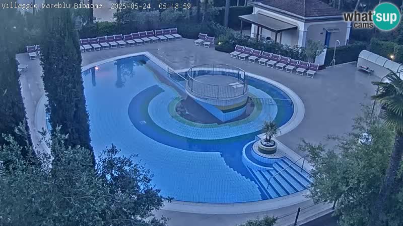 Piscina Villaggio Mare Blu EN VIVO webcam Bibione Pineda – Italia