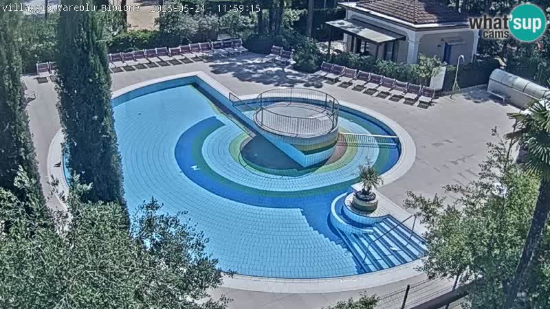 Villaggio Mare Blu bazen Spletna kamera V živo Bibione Pineda – Italija