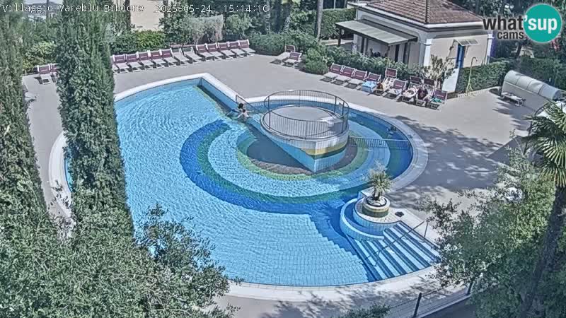 Piscina Villaggio Mare Blu webcam LIVE Bibione Pineda – Italia