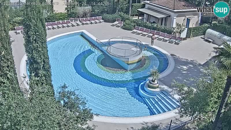 Piscina Villaggio Mare Blu webcam LIVE Bibione Pineda – Italia