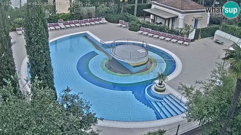 Piscina Villaggio Mare Blu webcam LIVE Bibione Pineda – Italia