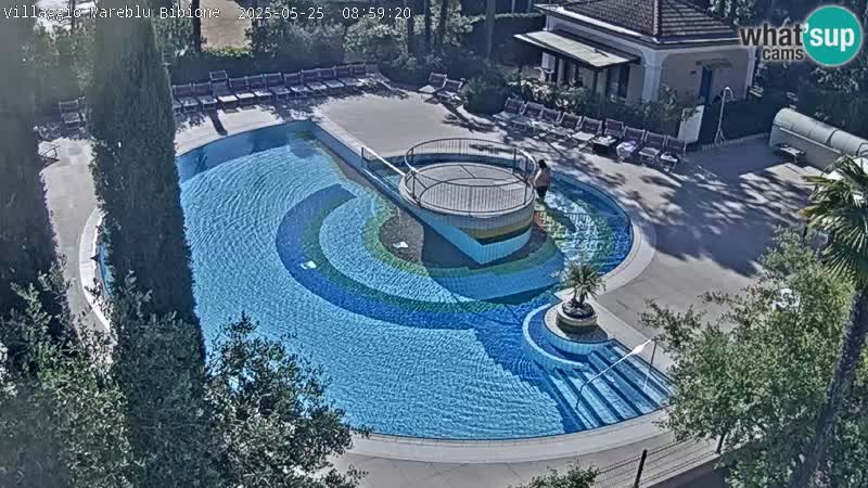 Piscina Villaggio Mare Blu webcam LIVE Bibione Pineda – Italia