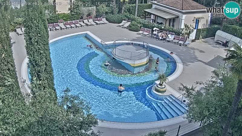 Villaggio Mare Blu piscine LIVE webcam Bibione Pineda – Italie