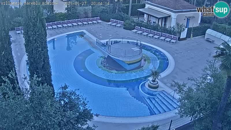 Piscina Villaggio Mare Blu webcam LIVE Bibione Pineda – Italia