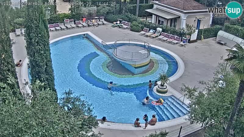 Villaggio Mare Blu piscine LIVE webcam Bibione Pineda – Italie