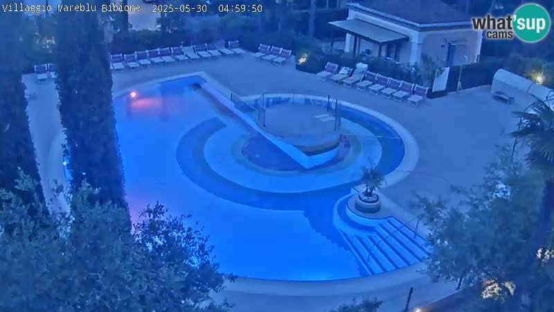 Villaggio Mare Blu bazen Spletna kamera V živo Bibione Pineda – Italija