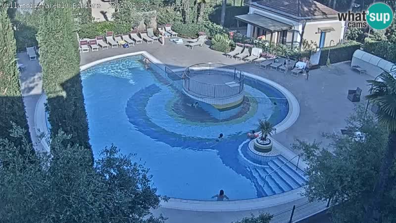 Piscina Villaggio Mare Blu EN VIVO webcam Bibione Pineda – Italia