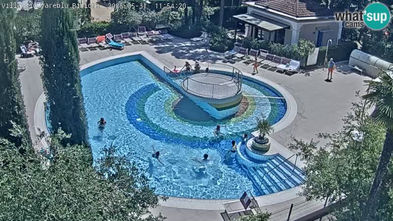 Villaggio Mare Blu piscine LIVE webcam Bibione Pineda – Italie