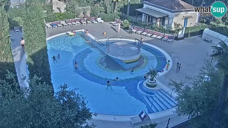 Piscina Villaggio Mare Blu webcam LIVE Bibione Pineda – Italia