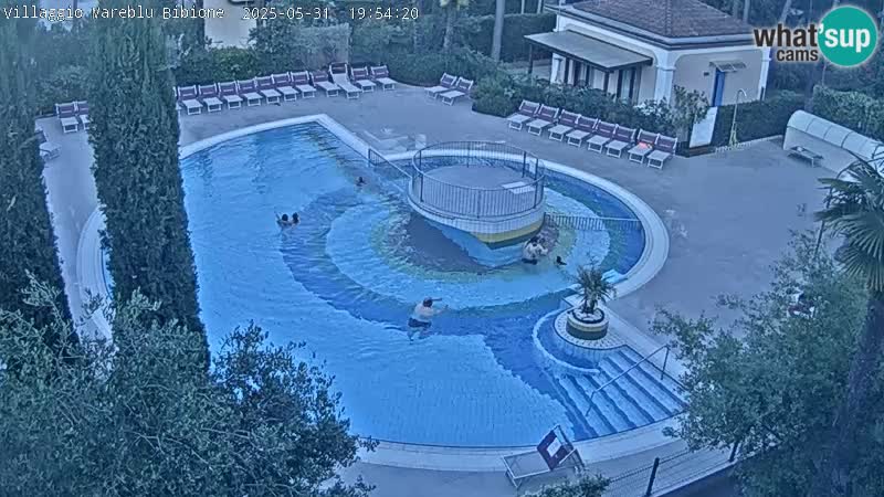 Piscina Villaggio Mare Blu webcam LIVE Bibione Pineda – Italia