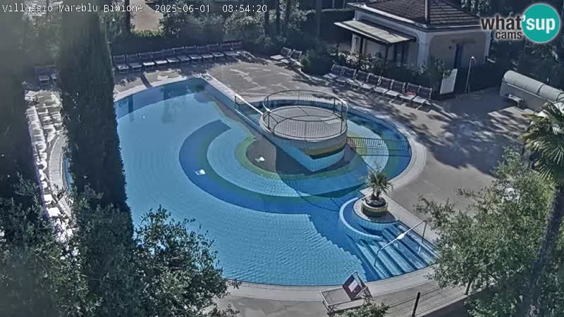 Villaggio Mare Blu pool LIVE webcam Bibione Pineda – Italy
